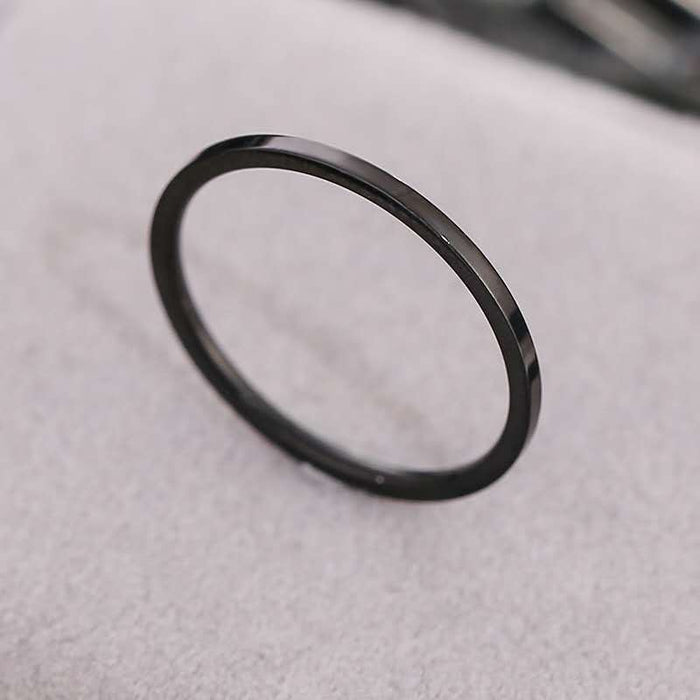 Jewelry WholesaleWholesale extremely fine 1mm glossy rose gold titanium steel ring JDC-RS-TianW004 Rings 添旺 %variant_option1% %variant_option2% %variant_option3%  Factory Price JoyasDeChina Joyas De China