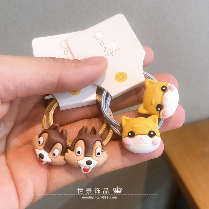 Jewelry WholesaleWholesale cute baby rubber band hair scrunchies MOQ≥5 JDC-HS-Shij010 Hair Scrunchies 世景 %variant_option1% %variant_option2% %variant_option3%  Factory Price JoyasDeChina Joyas De China