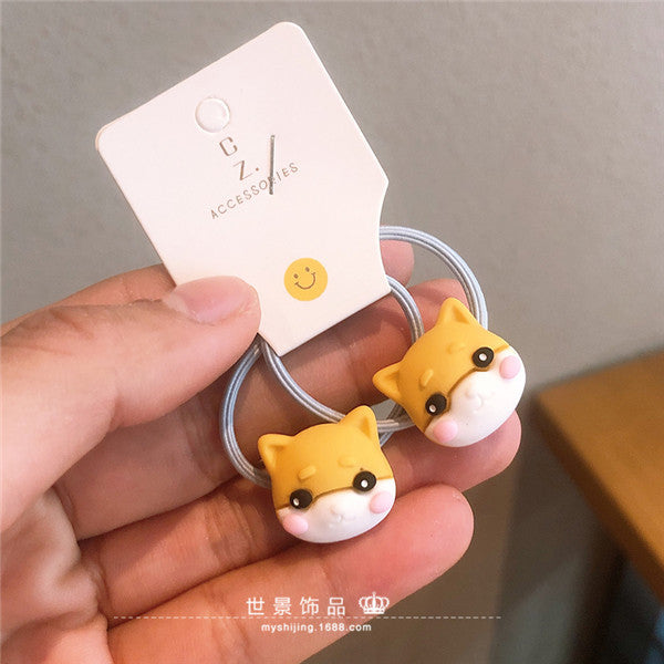 Jewelry WholesaleWholesale cute baby rubber band hair scrunchies MOQ≥5 JDC-HS-Shij010 Hair Scrunchies 世景 %variant_option1% %variant_option2% %variant_option3%  Factory Price JoyasDeChina Joyas De China