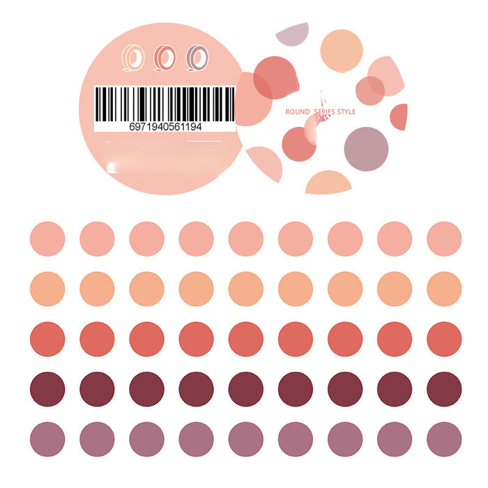 Wholesale Tape Paper Washi Morandi Dot Stickers MOQ≥2 JDC-TP-misu001