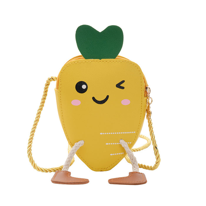 Wholesale Cartoon Carrot PU Children's Messenger Bag JDC-SD-GKuo002