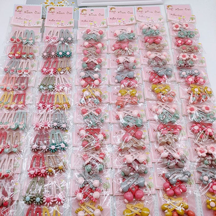 Wholesale 20pcs Resin Kids Cartoon Acrylic Hair Clip JDC-HC-Yuechen002