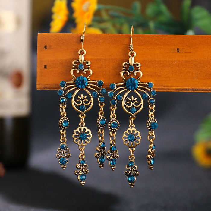 Wholesale Tassel Vintage Metal Earrings MOQ≥2 JDC-ES-Daiq042