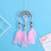 Jewelry WholesaleWholesale wind chimes feather dream catcher living room bedroom bedside warm decoration MOQ≥2 JDC-DC-FengH002 Dreamcatcher 丰泓 %variant_option1% %variant_option2% %variant_option3%  Factory Price JoyasDeChina Joyas De China