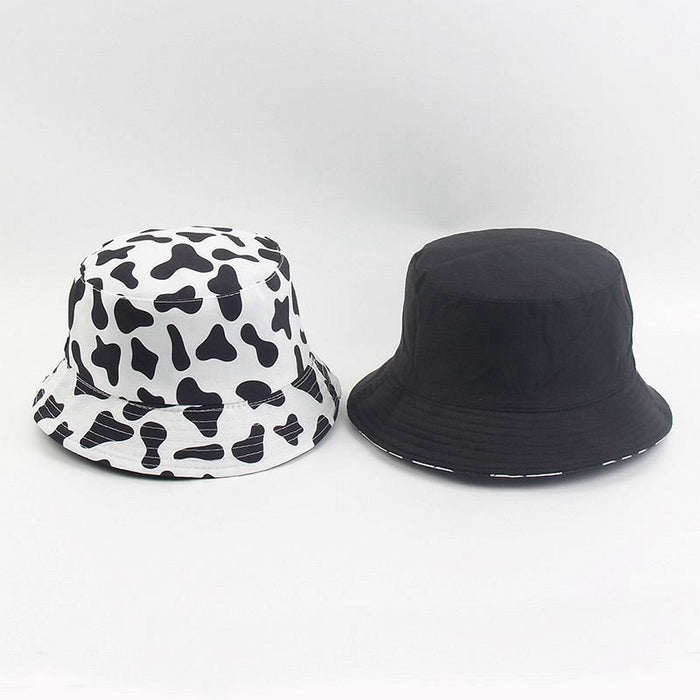 Wholesale cow pattern print bucket hat JDC-FH-LvYi015