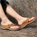 Jewelry WholesaleWholesale Summer New Large Size Handmade Vintage Flower Flat Wedge Sandals JDC-SD-SanC002 Sandal 叁纯 %variant_option1% %variant_option2% %variant_option3%  Factory Price JoyasDeChina Joyas De China