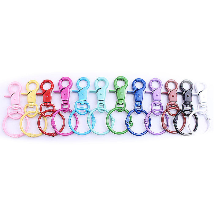 Wholesale Color Zinc Alloy Painted Round Keychain DIY Accessories JDC-KC-ZYing005