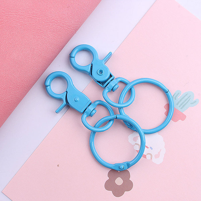 Wholesale Color Paint Zinc Alloy Lobster Clasp Keychain Bulk DIY Accessories JDC-KC-ZYing001