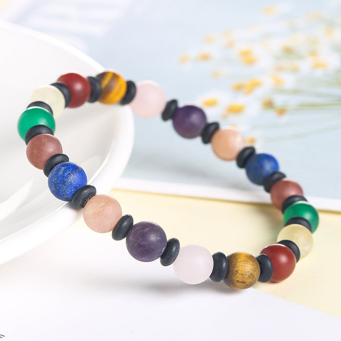 Wholesale Starry Bracelet Matte Mixed Color Cosmic Planet MOQ≥2 JDC-BT-JingD001