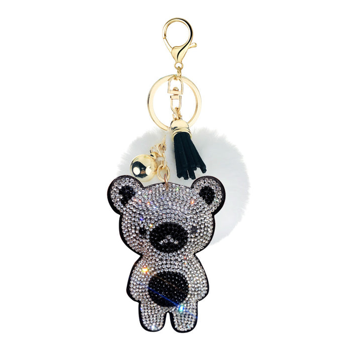 Jewelry WholesaleWholesale velvet bear key chain MOQ ≥ 10 JDC-KC-YZ005 Keychains 永泽 %variant_option1% %variant_option2% %variant_option3%  Factory Price JoyasDeChina Joyas De China