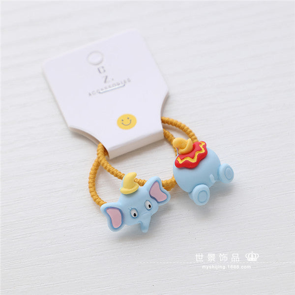 Jewelry WholesaleWholesale cartoon children's plastic resin hair scrunchies MOQ≥5 JDC-HS-Shij007 Hair Scrunchies 世景 %variant_option1% %variant_option2% %variant_option3%  Factory Price JoyasDeChina Joyas De China