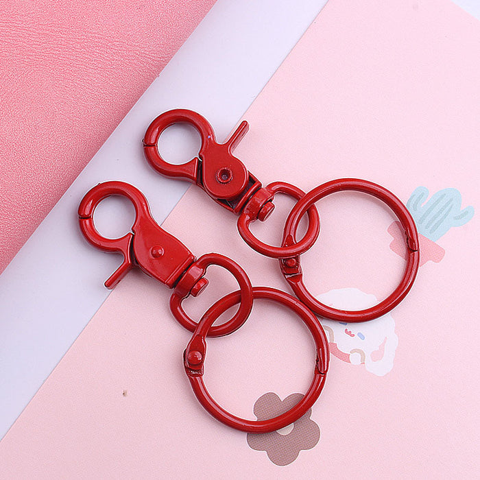 Wholesale Color Paint Zinc Alloy Lobster Clasp Keychain Bulk DIY Accessories JDC-KC-ZYing001