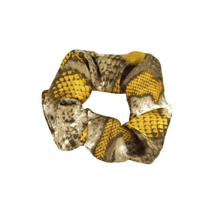 Wholesale Hair Scrunchies Satin Snake Leopard Animal Pattern MOQ≥2 JDC-HS-HMXS007