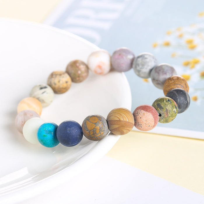 Wholesale Starry Bracelet Matte Mixed Color Cosmic Planet MOQ≥2 JDC-BT-JingD001