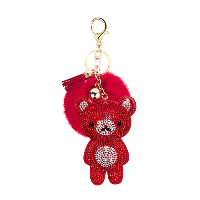 Jewelry WholesaleWholesale velvet bear key chain MOQ ≥ 10 JDC-KC-YZ005 Keychains 永泽 %variant_option1% %variant_option2% %variant_option3%  Factory Price JoyasDeChina Joyas De China