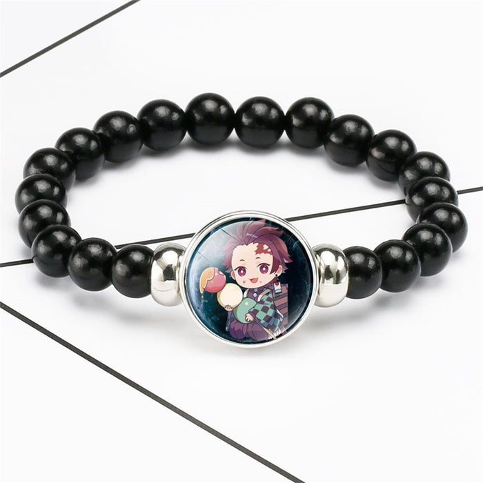 Jewelry WholesaleWholesale Cartoon Bracelet Black Beaded Men's and Women's Bracelets JDC-BT-NH008 Bracelet 柠和 %variant_option1% %variant_option2% %variant_option3%  Factory Price JoyasDeChina Joyas De China