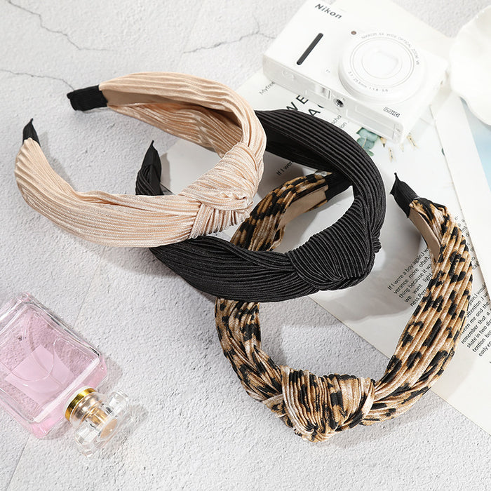 Wholesale velvet elastic headband knotted JDC-HD-YYang015