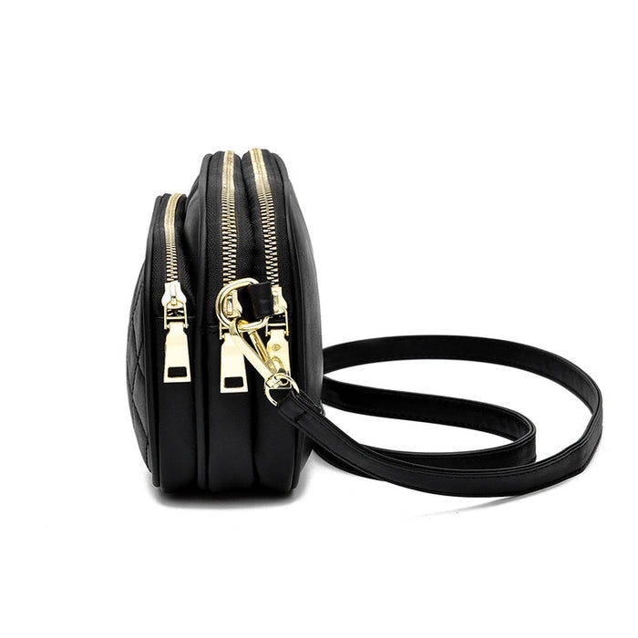 Wholesale Shoulder Bag PU Multilayer Soft Leather Portable Messenger JDC-SD-Zuoge003