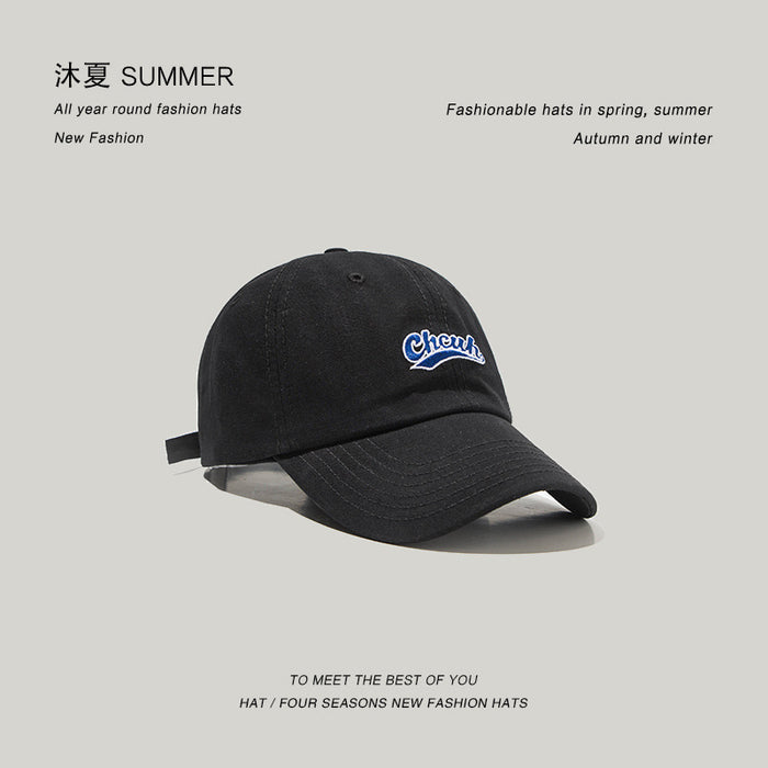 Jewelry WholesaleWholesale sun hat cotton embroidered baseball hat for couples JDC-FH-Muxia009 Fashionhat 沐夏 %variant_option1% %variant_option2% %variant_option3%  Factory Price JoyasDeChina Joyas De China