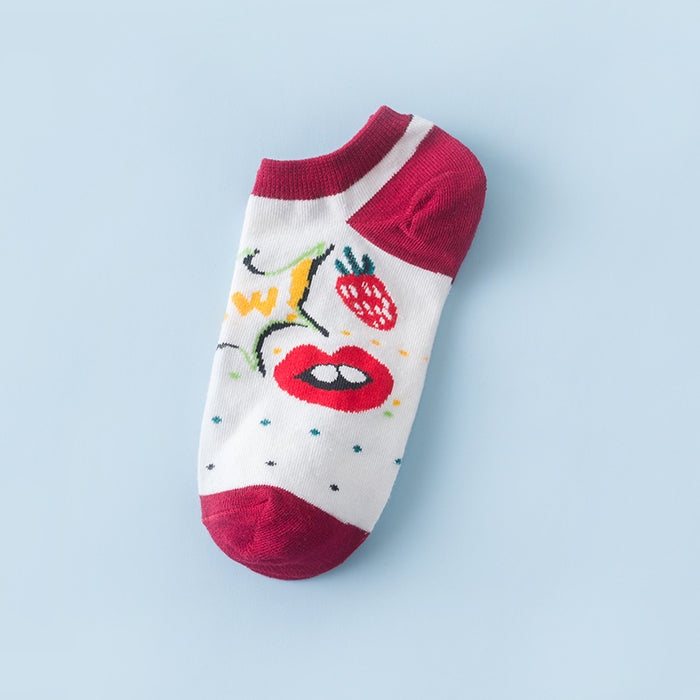 Jewelry WholesaleWholesale Cotton Thin Cartoon Invisible Socks Short Socks JDC-SK-CYu001 Sock 超宇 %variant_option1% %variant_option2% %variant_option3%  Factory Price JoyasDeChina Joyas De China