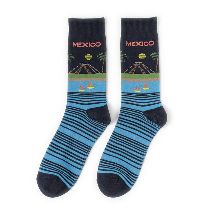 Wholesale Socks Bamboo Fiber Medium Tube MOQ≥10 JDC-SK-HuiHe030