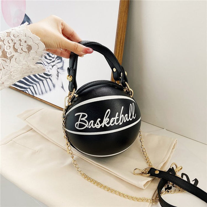 Jewelry WholesaleWholesale PU Chain Basketball Crossbody Shoulder Bag JDC-SD-WeiS002 Shoulder Bags 伟晟 %variant_option1% %variant_option2% %variant_option3%  Factory Price JoyasDeChina Joyas De China