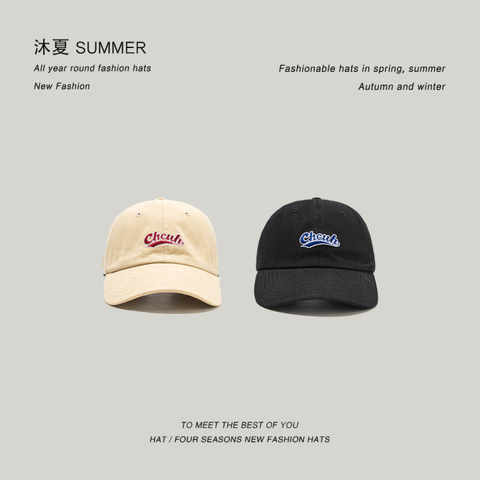 Jewelry WholesaleWholesale sun hat cotton embroidered baseball hat for couples JDC-FH-Muxia009 Fashionhat 沐夏 %variant_option1% %variant_option2% %variant_option3%  Factory Price JoyasDeChina Joyas De China