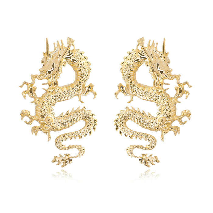 Wholesale Dragon Shaped Alloy Earrings JDC-ES-Yida006