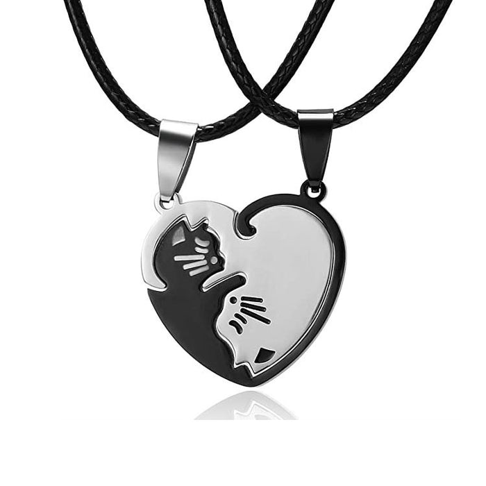 Wholesale Necklaces Stainless Pussy Couple without chains MOQ≥2 JDC-NE-XuZ001