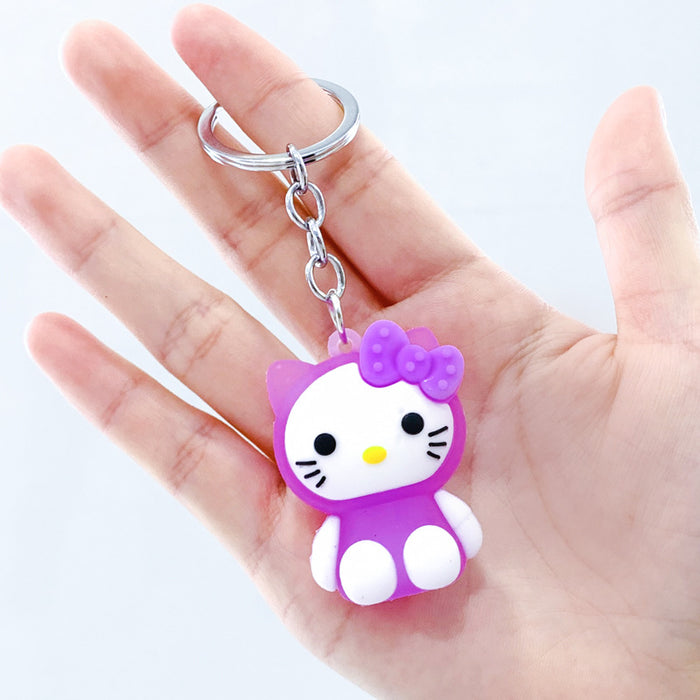 Wholesale PVC car pendant men's and women's general key chain JDC-KC-PLei009