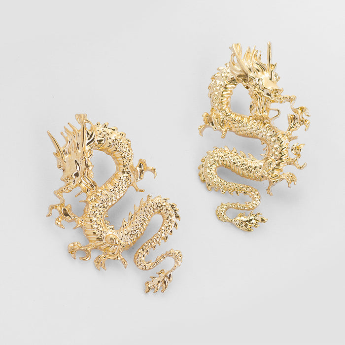 Wholesale Dragon Shaped Alloy Earrings JDC-ES-Yida006