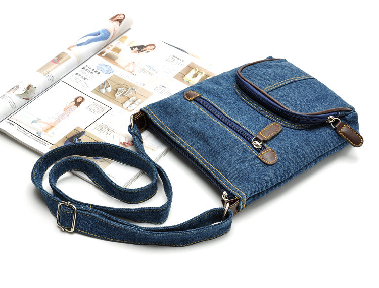 Wholesale Shoulder Bag Denim Front Pocket Diagonal JDC-SD-Shunl003