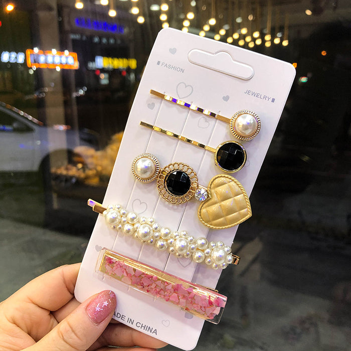 Wholesale Pearl Alloy Hair Clip Set MOQ≥2 JDC-HC-JiaYan001