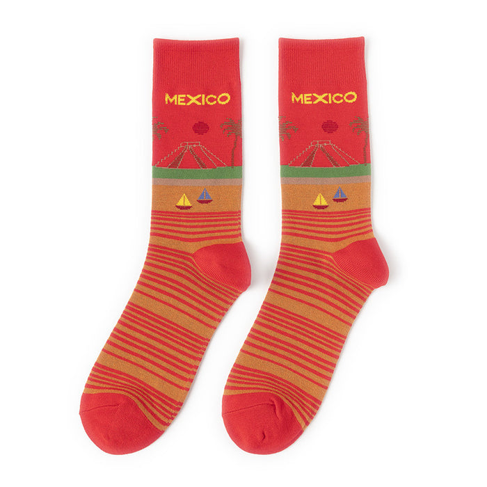 Wholesale Socks Bamboo Fiber Medium Tube MOQ≥10 JDC-SK-HuiHe030