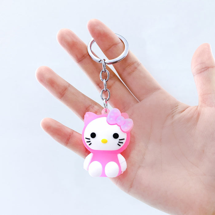 Wholesale PVC car pendant men's and women's general key chain JDC-KC-PLei009