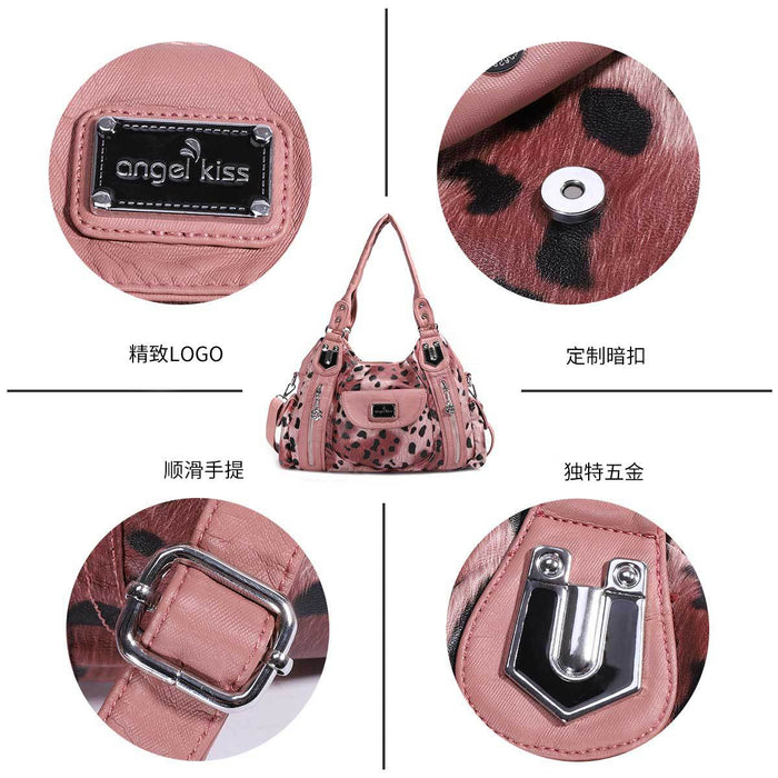 Wholesale Shoulder Bag PU Leopard Print Large Capacity Portable Diagonal Cross JDC-SD-TSZW002