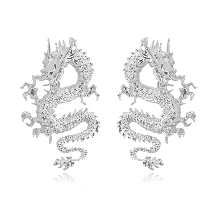 Wholesale Dragon Shaped Alloy Earrings JDC-ES-Yida006