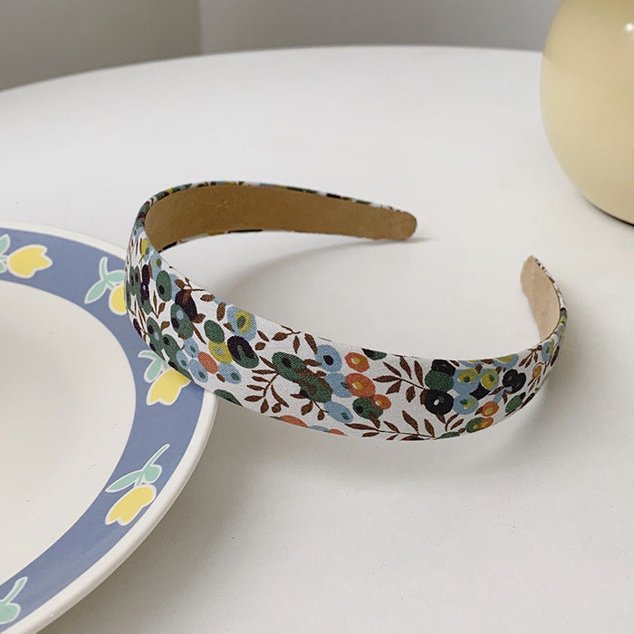 Wholesale Headband Alloy Retro Floral Plaid MOQ≥2 JDC-HD-SD004