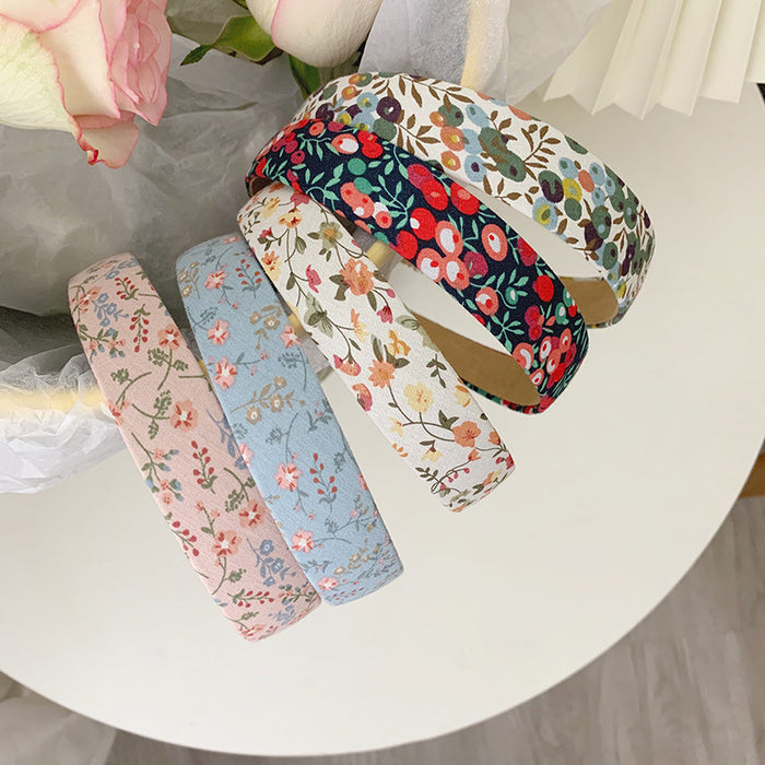 Wholesale Headband Alloy Retro Floral Plaid MOQ≥2 JDC-HD-SD004