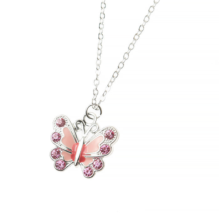 Jewelry WholesaleWholesale Summer Colorful Butterfly Necklace with Diamonds JDC-NE-Saip033 Necklaces 赛蒲 %variant_option1% %variant_option2% %variant_option3%  Factory Price JoyasDeChina Joyas De China