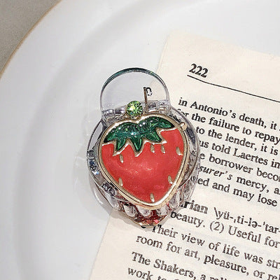 Wholesale girl heart cute fruit drip oil hair clip JDC-HC-Shangy003