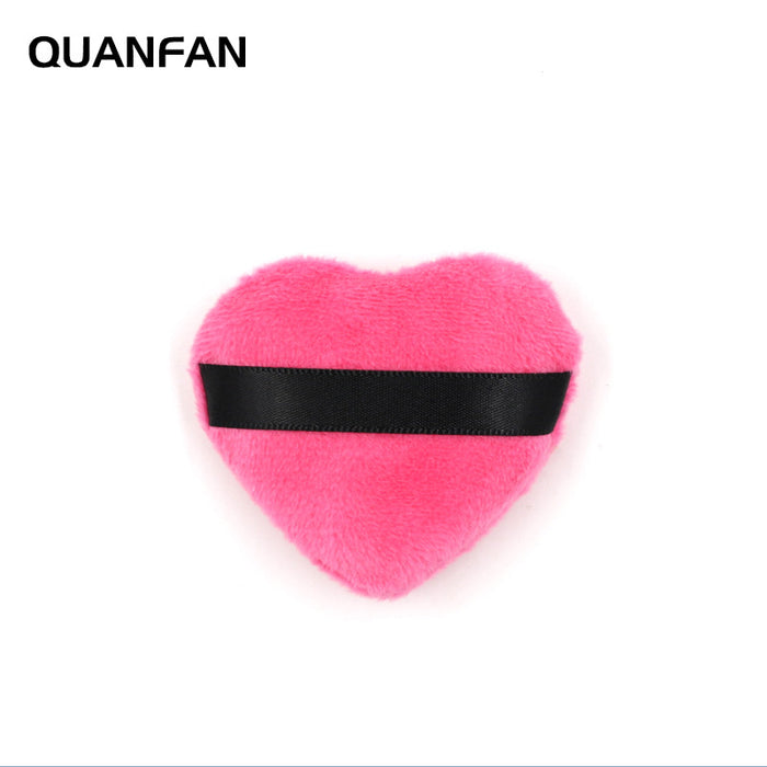 Wholesale Dry Powder Puff Triangular Heart Short Hair Makeup Loose Powder Small MOQ≥3 JDC-CP-QuanF002