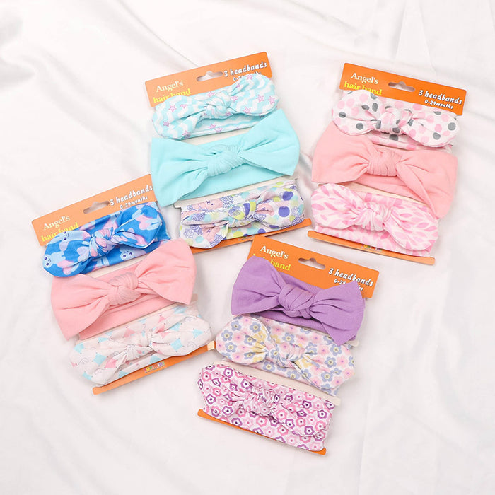 Jewelry WholesaleWholesale kids hair accessories set cute baby bow hair band MOQ≥2 JDC-HD-MeiQ001 Headband 美全 %variant_option1% %variant_option2% %variant_option3%  Factory Price JoyasDeChina Joyas De China