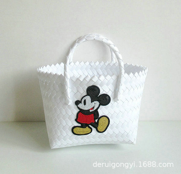 Jewelry WholesaleWholesale holiday cartoon woven bag beach bag JDC-BB-DeR011 Beach Bag 德瑞 %variant_option1% %variant_option2% %variant_option3%  Factory Price JoyasDeChina Joyas De China