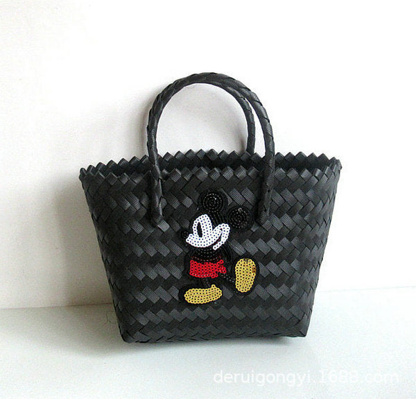 Jewelry WholesaleWholesale holiday cartoon woven bag beach bag JDC-BB-DeR011 Beach Bag 德瑞 %variant_option1% %variant_option2% %variant_option3%  Factory Price JoyasDeChina Joyas De China