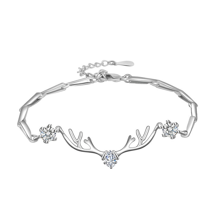 Jewelry WholesaleWholesale Zircon Antlers Love Bracelet JDC-BT-YZM029 Bracelet 伊之美 %variant_option1% %variant_option2% %variant_option3%  Factory Price JoyasDeChina Joyas De China