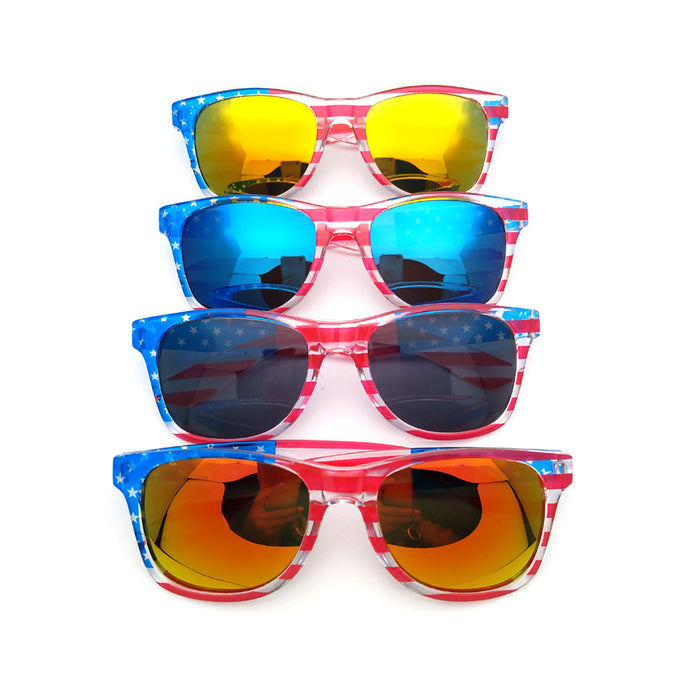 Wholesale 4th of July Flag Glasses Nail Free Independence Day Party Color Film Sunglasses JDC-SG-ZhuoW008