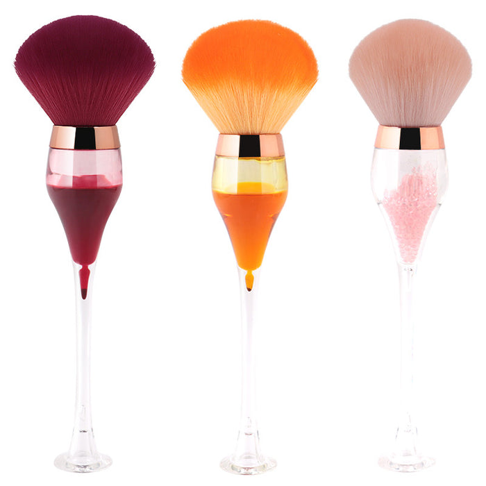 Wholesale Nylon Fiber Hair Red Wine Glass Makeup Brush MOQ≥3 JDC-MB-YSN002