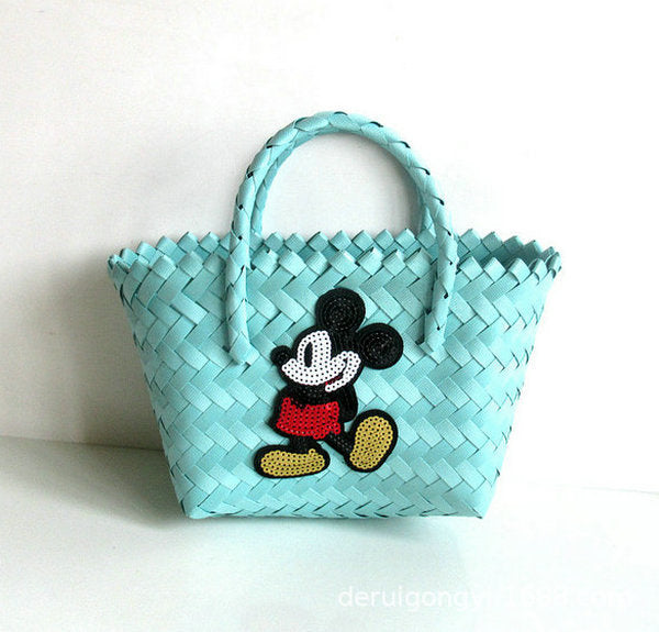 Jewelry WholesaleWholesale holiday cartoon woven bag beach bag JDC-BB-DeR011 Beach Bag 德瑞 %variant_option1% %variant_option2% %variant_option3%  Factory Price JoyasDeChina Joyas De China