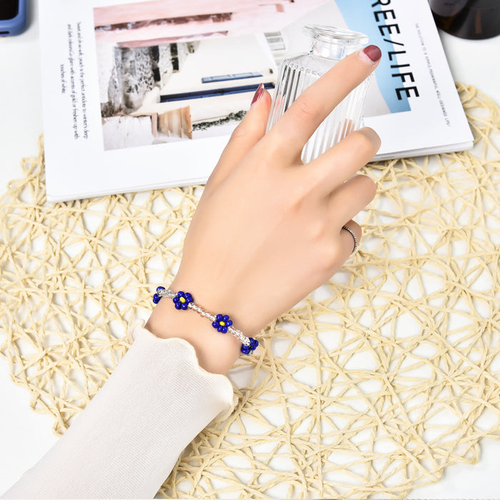 Jewelry WholesaleWholesale rice beads daisy colorful bead bracelet JDC-BT-LiX007 Bracelet 利兴 %variant_option1% %variant_option2% %variant_option3%  Factory Price JoyasDeChina Joyas De China